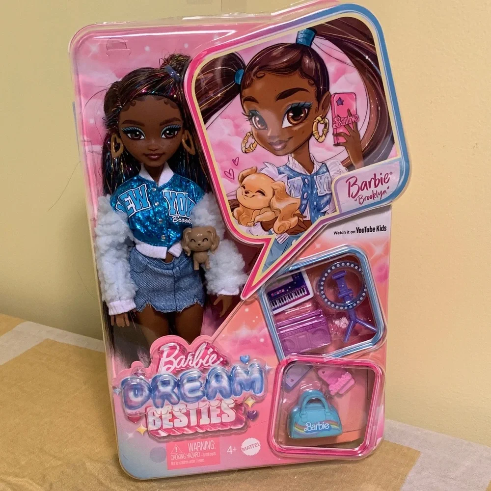 Barbie Dream Besties Brooklyn Doll Music Keyboard Ring Light